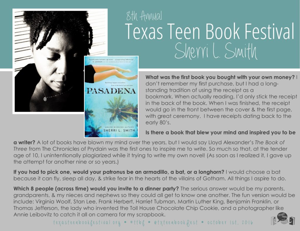 Sherri L.  Smith #TTBF Author Interview