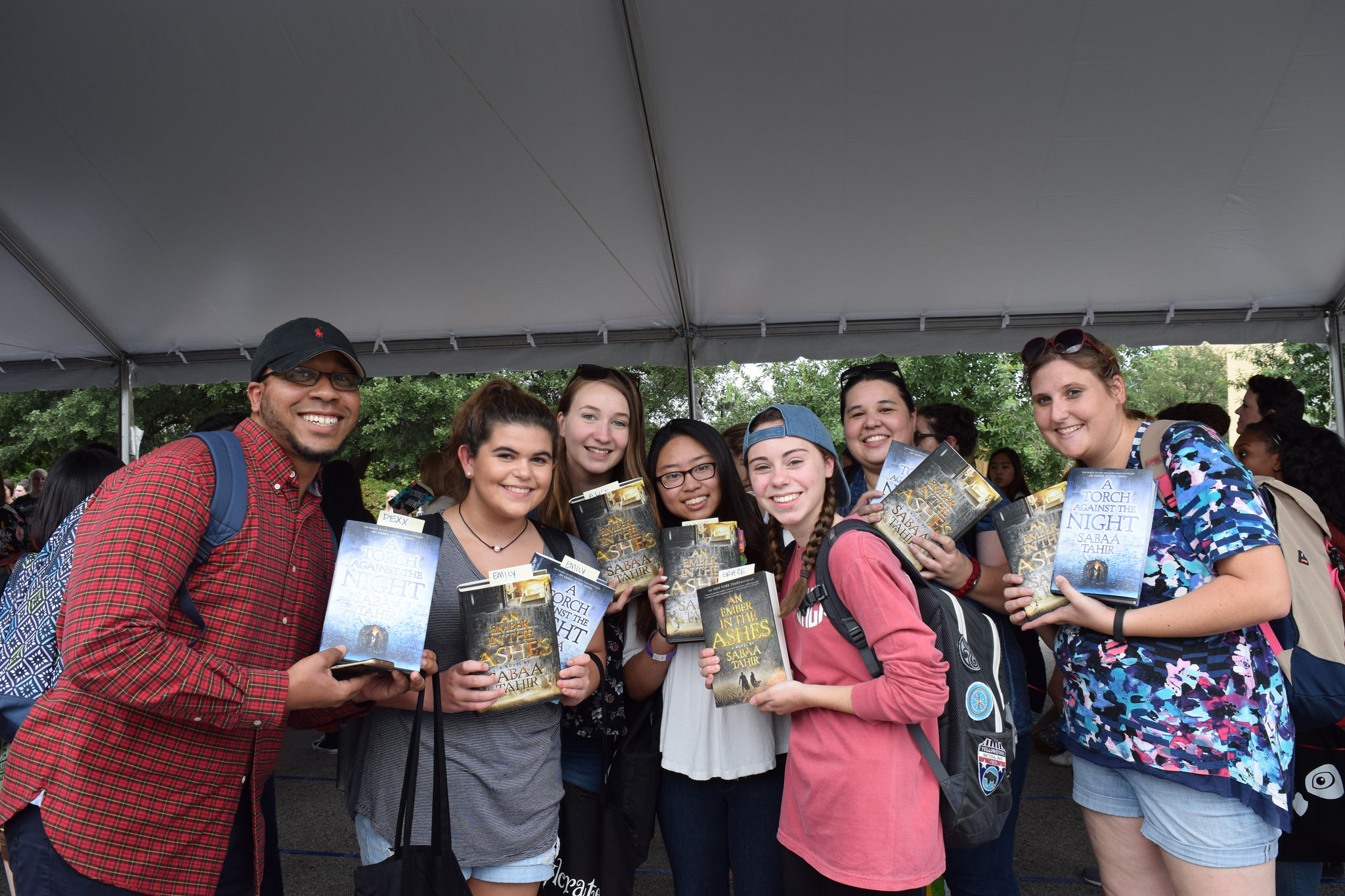 Festival photo of some happy readers